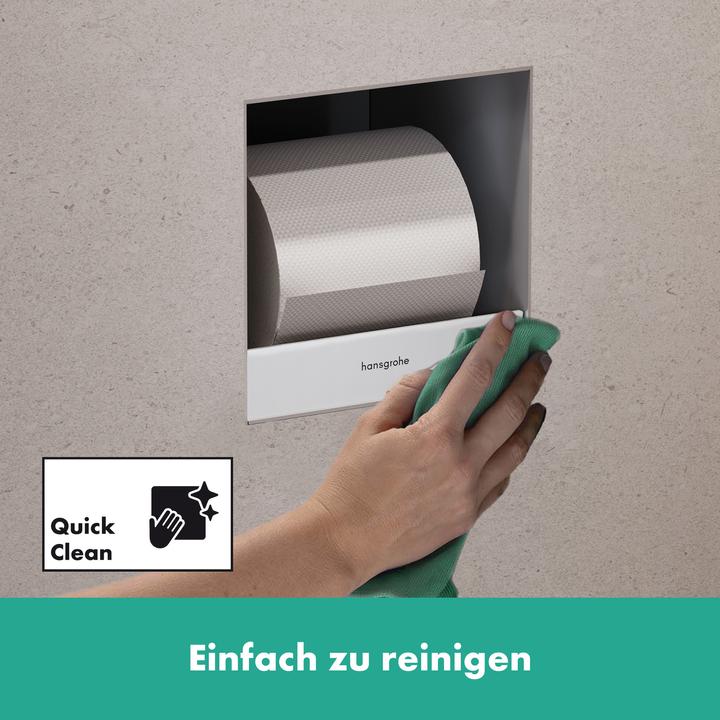 Produktbild hansgrohe HG WC-Papierhalter XtraStoris Original 150x150x140mm mattweiss