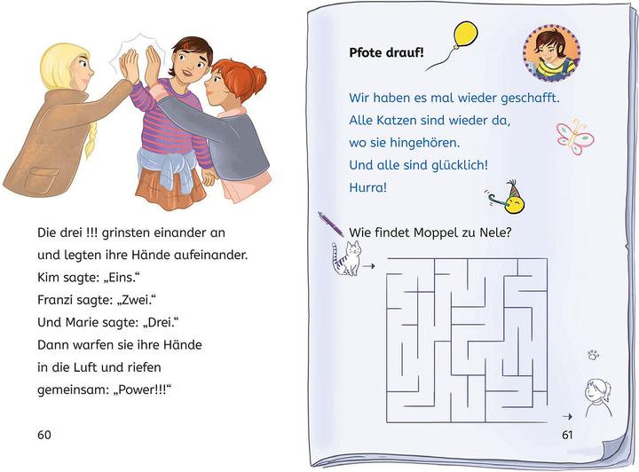 Produktbild Kosmos Die drei!!!, Bücherhelden 2. Klasse, Tatort Katzen-Café (Deutsch, Ann-Katrin Heger, Isabelle Metzen, 2025)