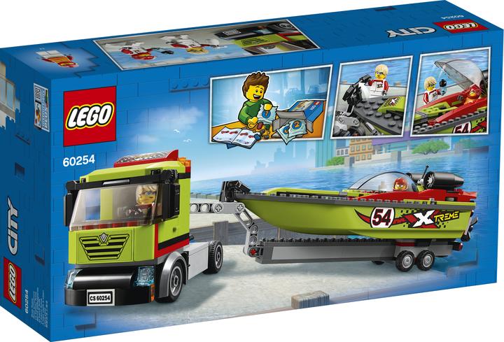 Produktbild LEGO Rennboot-Transporter (60254, LEGO City)