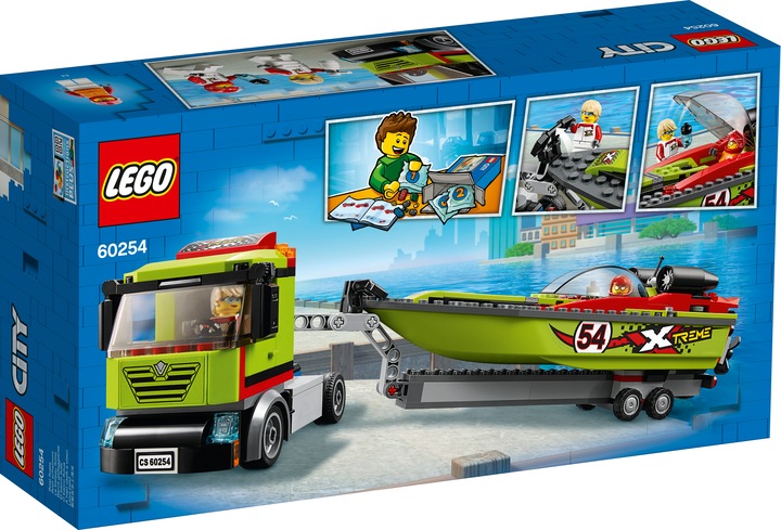 Actual product image LEGO Racing boat transporter (60254, LEGO City)