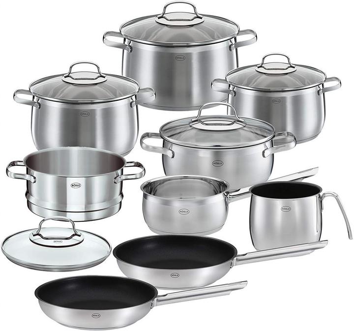 Productafbeelding Rösle Topfset 10 teilig Elegance Globe (Kookpotten en pannenset, Roestvrij staal)