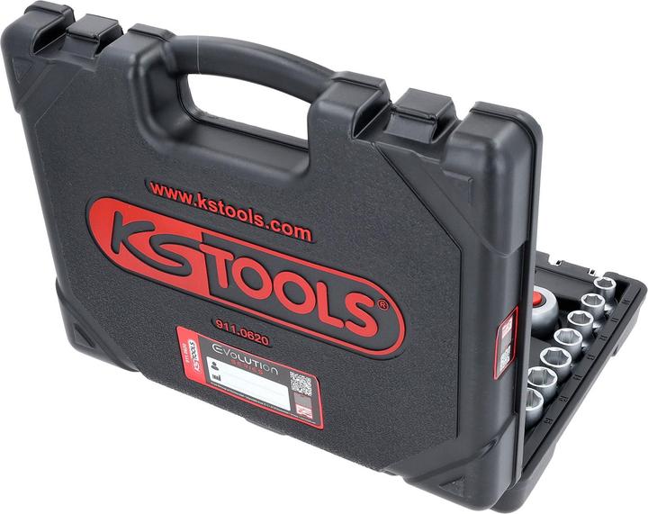 Produktbild KS Tools 1/2" Steckschlüssel-Satz (10  mm, 11 mm, 12 mm, 13 mm, 14 mm, 15 mm, 16 mm, 17 mm, 18 mm, 19 mm, 20 mm, 21 mm, 22 mm, 23 mm, 24 mm, 25 mm, 26 mm, 27 mm, 28 mm, 29 mm, 30 mm, 31 mm, 32 mm)