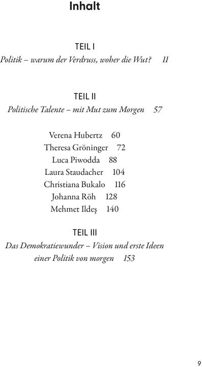 Die Politik von morgen (Deutsch, Caroline Weimann, Philip Husemann, 2025)
