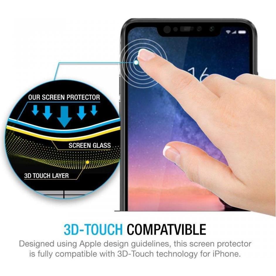 Thumbnail - Screenguard Xiaomi Redmi Note 6 Pro Full Screen Panzerglas Schutzfolie 2.5D 9H (1 Stück, Xiaomi Redmi Note 6 Pro), Smart...