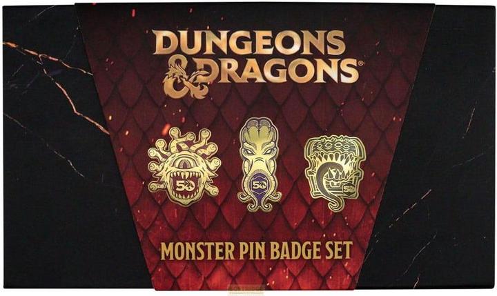 Image du produit Fanattik Pins à épingler de Dungeons & Dragons, lot de 3, 50e anniversaire