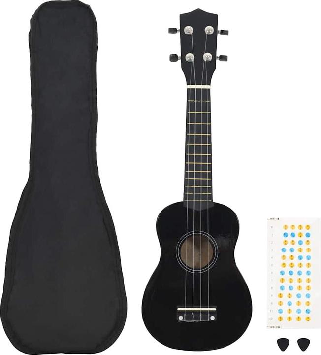 Immagine prodotto VidaXL Set di ukulele soprano con borsa per bambini da 21 pollici (Soprano, Soprano)