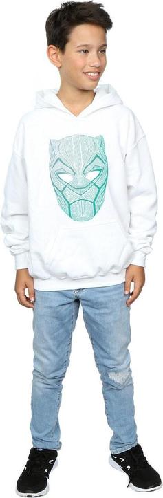 Produktbild Black Panther Tribal Mask Kapuzenpullover Jungen (152, 158)