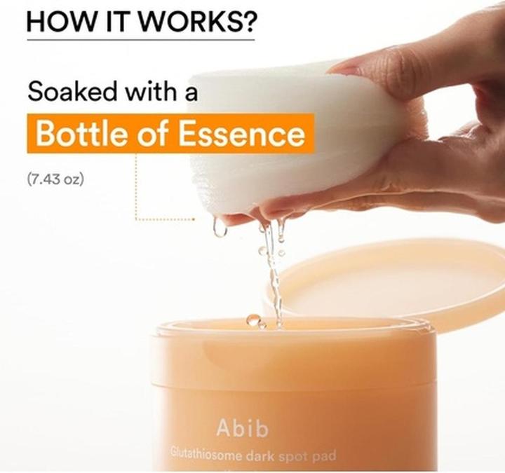 Actual product image Abib Glutathiosome Dark Spot Pad Vita Touch 60 Pads 4.90 Fl Oz (220 ml)