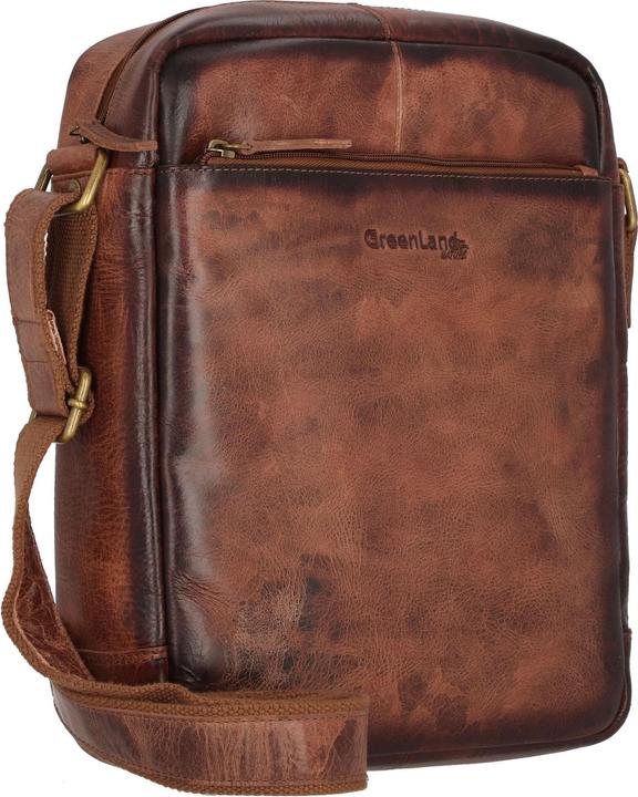 Actual product image Greenland Nature Mascu & Line shoulder bag leather 27 cm