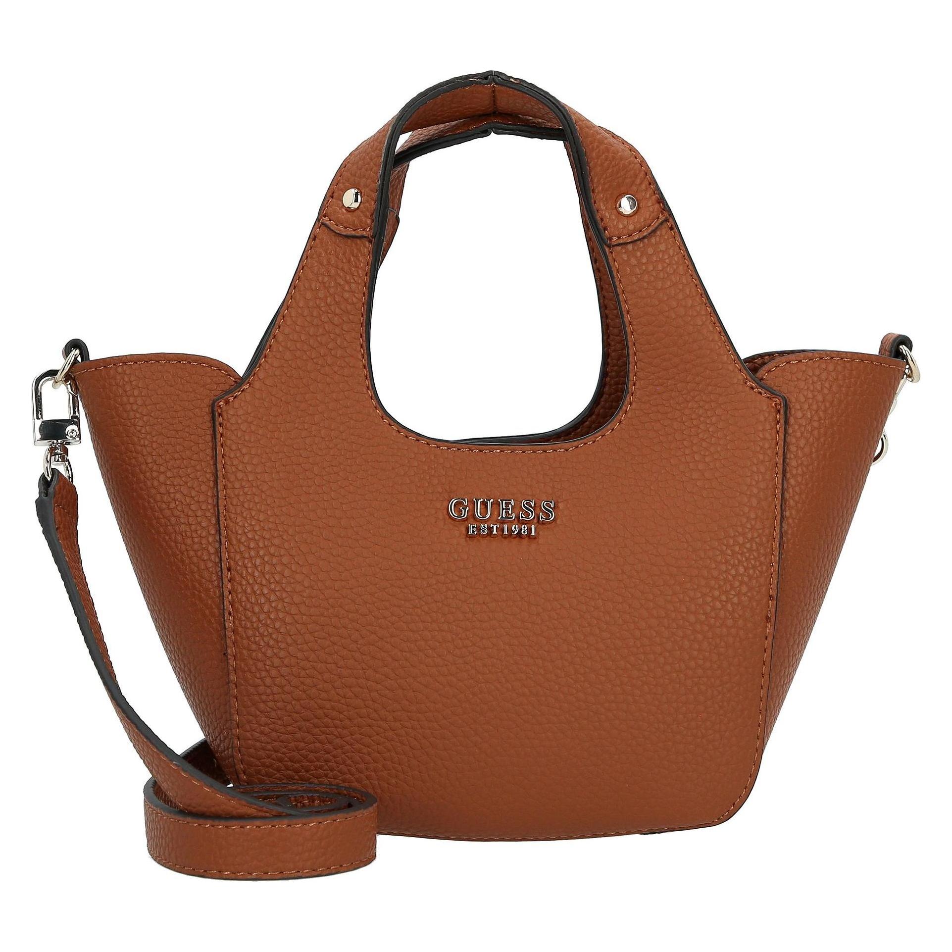 Guess, Damen, Handtasche, Calista Handtasche 24 Cm, Braun