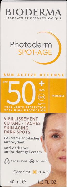 Image du produit Bioderma Photoderm Spot-Age SPF50+ (Crème solaire visage, SPF 50, 40 ml, 58 g)