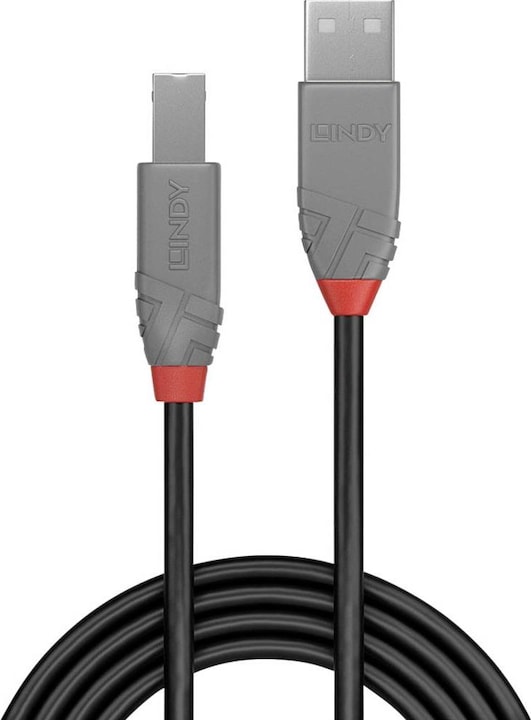 Productafbeelding Lindy USB/A-USB/B M-M (3 m, USB 2.0)
