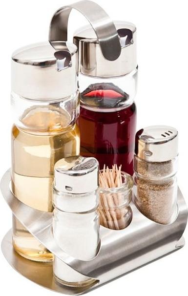 Produktbild Eva- Kochen und Haushalt Menage Amalfi Inox 5-teilig (Salz, Pfeffer)