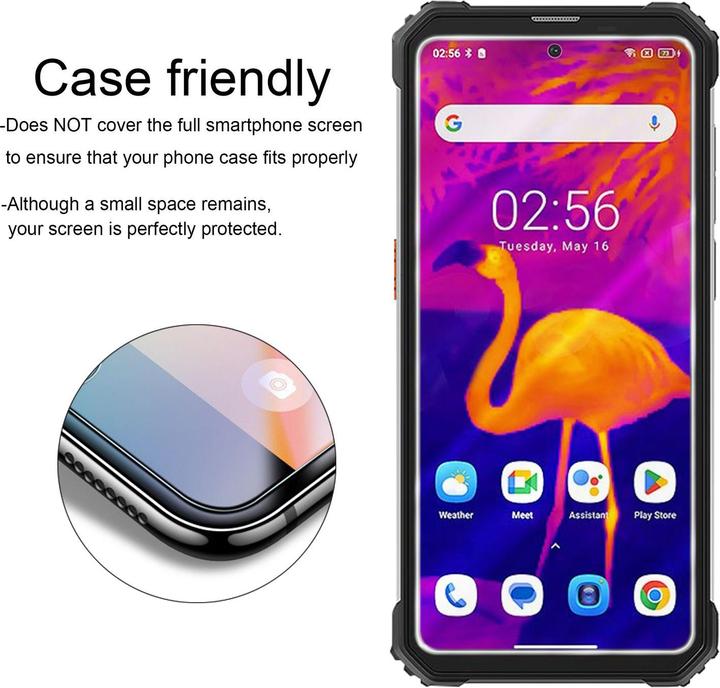 Actual product image Cadorabo Tempered Glass for Blackview BV8900 Fullcover 3x Pack (3 pcs., Blackview BV8900)