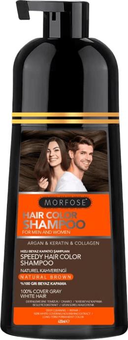 Morfose Hair Color Shampoo Natural Brown 420ml