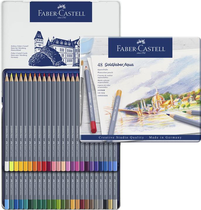 Produktbild Faber-Castell Goldfaber Aqua Aquarellstift (Mehrfarbig, 48 x)