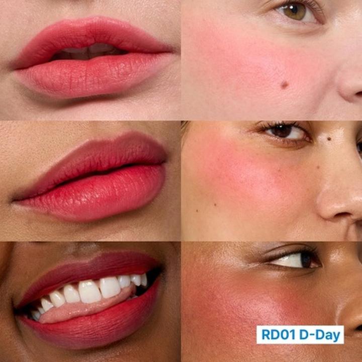 Actual product image Fwee Lip & Cheek Blurry Pudding Pot Reddish Moment D Day Lightweight Modular Makeup (Reddish Moment D Day)