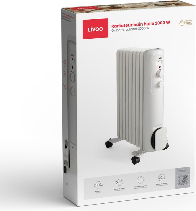 Produktbild Livoo Heizkörper Ölbad 2000 W (2000 W)