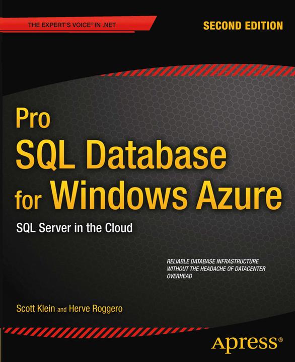 Produktbild Pro SQL Database for Windows Azure (Englisch, Herve Roggero, Scott Klein, 2012)