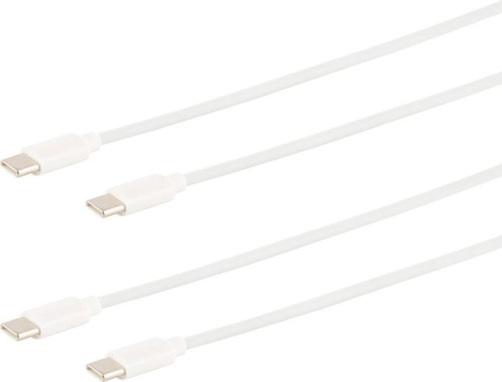 Produktbild S-Impuls 2er-Set Schnellladekabel USB-C auf USB-C, weiss, 1,5 m (1.50 m, USB 3.0, 60 W)