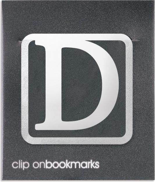 Produktbild IF Metall-Lesezeichen – Buchstabe D zum Anstecken