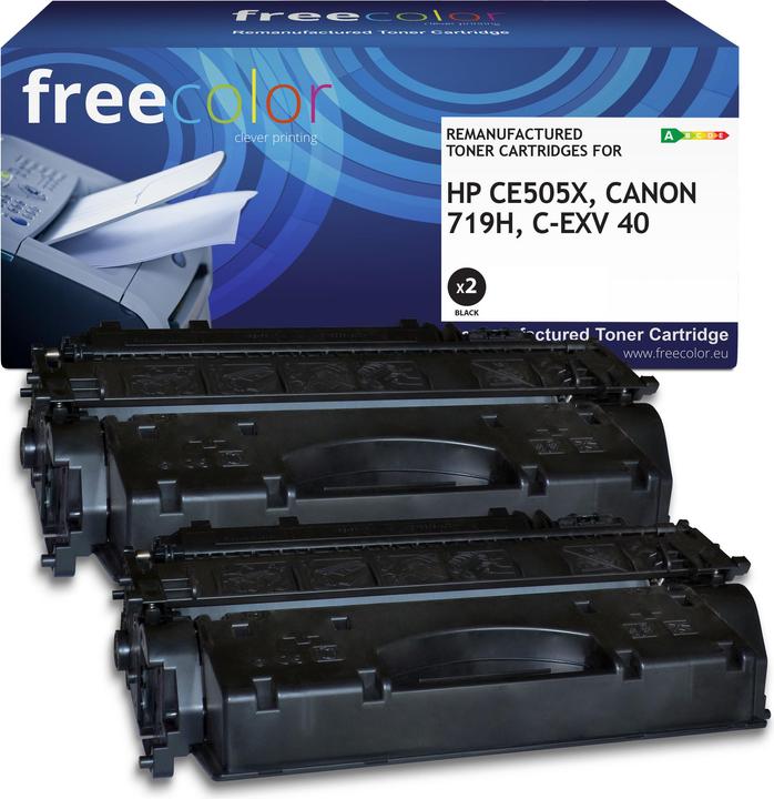 Image du produit Freecolor Toner HP 05X noir CE505XD HY compatible pack de deux (CF)