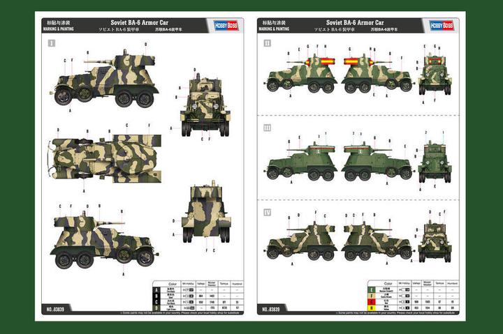 Produktbild Hobby Boss Soviet BA-6 Armor Car