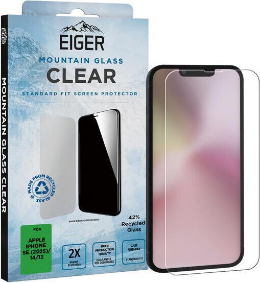 Eiger Mountain Glass Clear (1 Pezzo/i, Apple iPhone 16e)