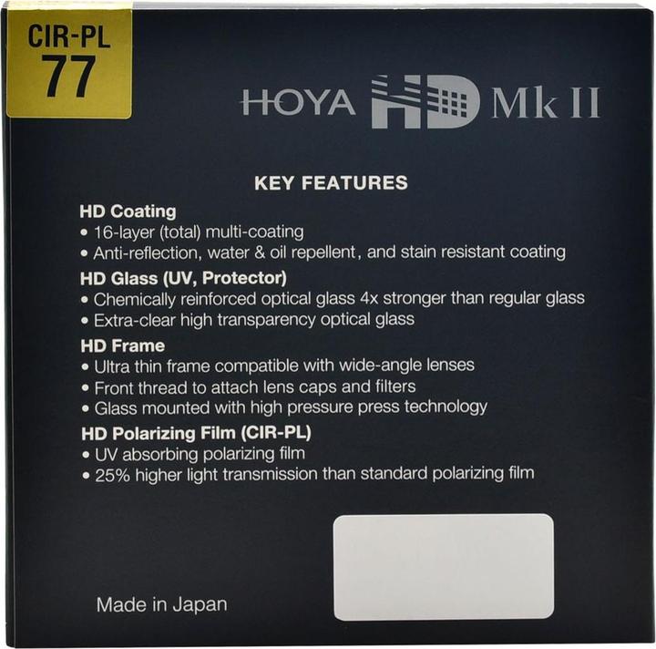 Produktbild Hoya HD Mk II CIR-PL Filter (77 mm, Polarisationsfilter, 77 mm)