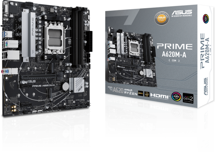 Actual product image ASUS Prime A620M-A-CSM (AM5, AMD SoC, mATX)