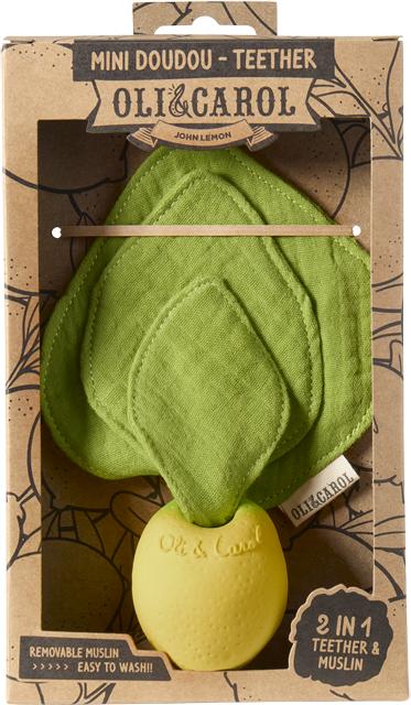Produktbild Oli and Carol Mini Doudou - Teether John Lemon