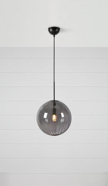 Image du produit Markslöjd Fengari 1 Lampe à suspendre Matt Black/Smoke (E14)
