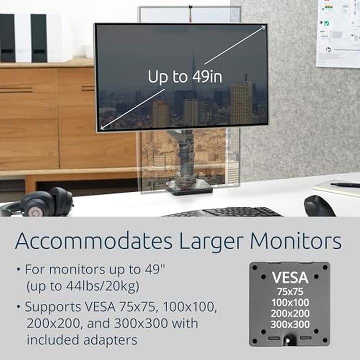 Productafbeelding Kensington heavy duty monitor arm, heavy duty monitor (Tabel, 49", 20 kg)