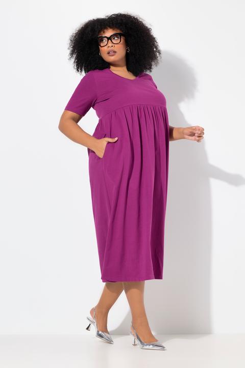 Actual product image Ulla Popken Jersey Empire Waist Short Sleeve Dress (50, 52)