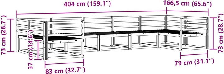 Produktbild vidaXL Outdoor-Sofagarnitur
