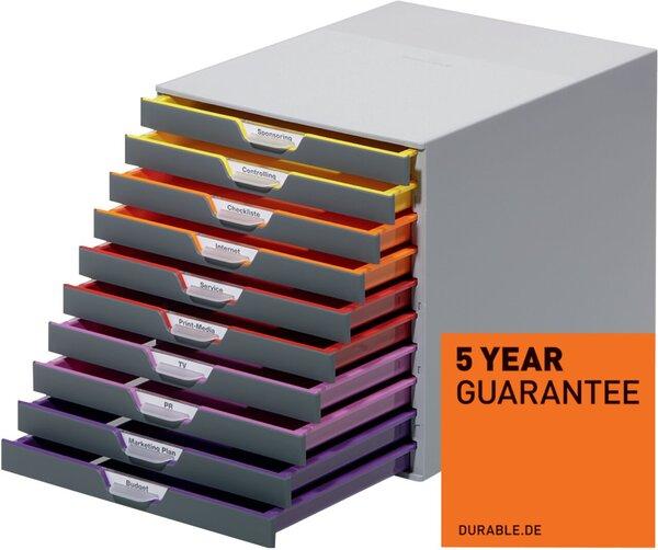 Produktbild Durable Schubladenbox Varicolor 10 (A4)