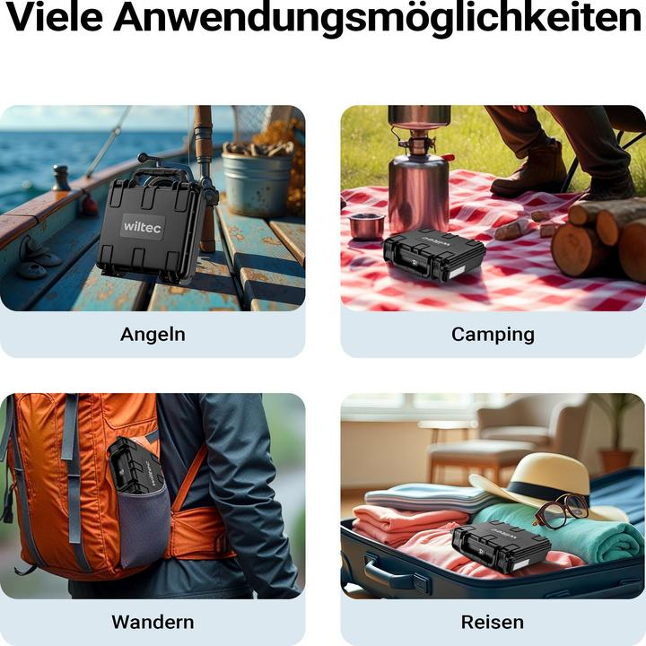 Produktbild Wiltec Universalkoffer 19x17x6cm wasserdicht Transportkoffer Koffer Schutzkoffer