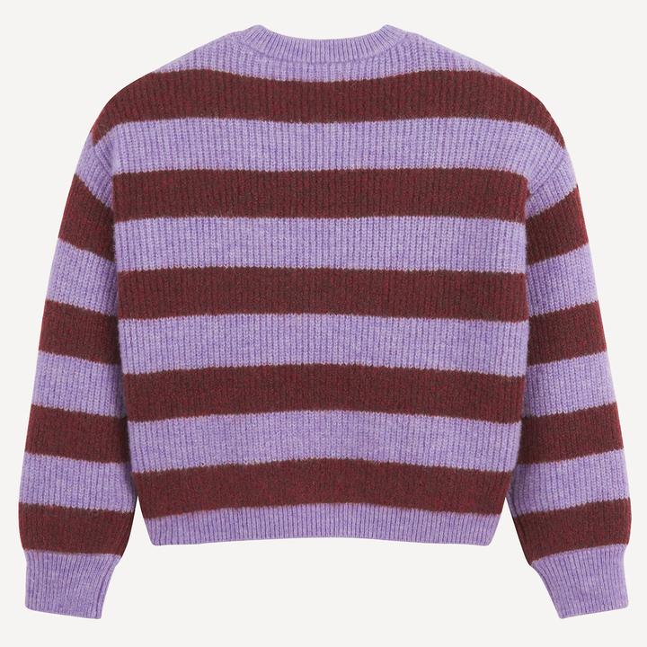 Actual product image La Redoute Collections Gestreifter Rundhals-Pullover aus rustikalem Strick (140)