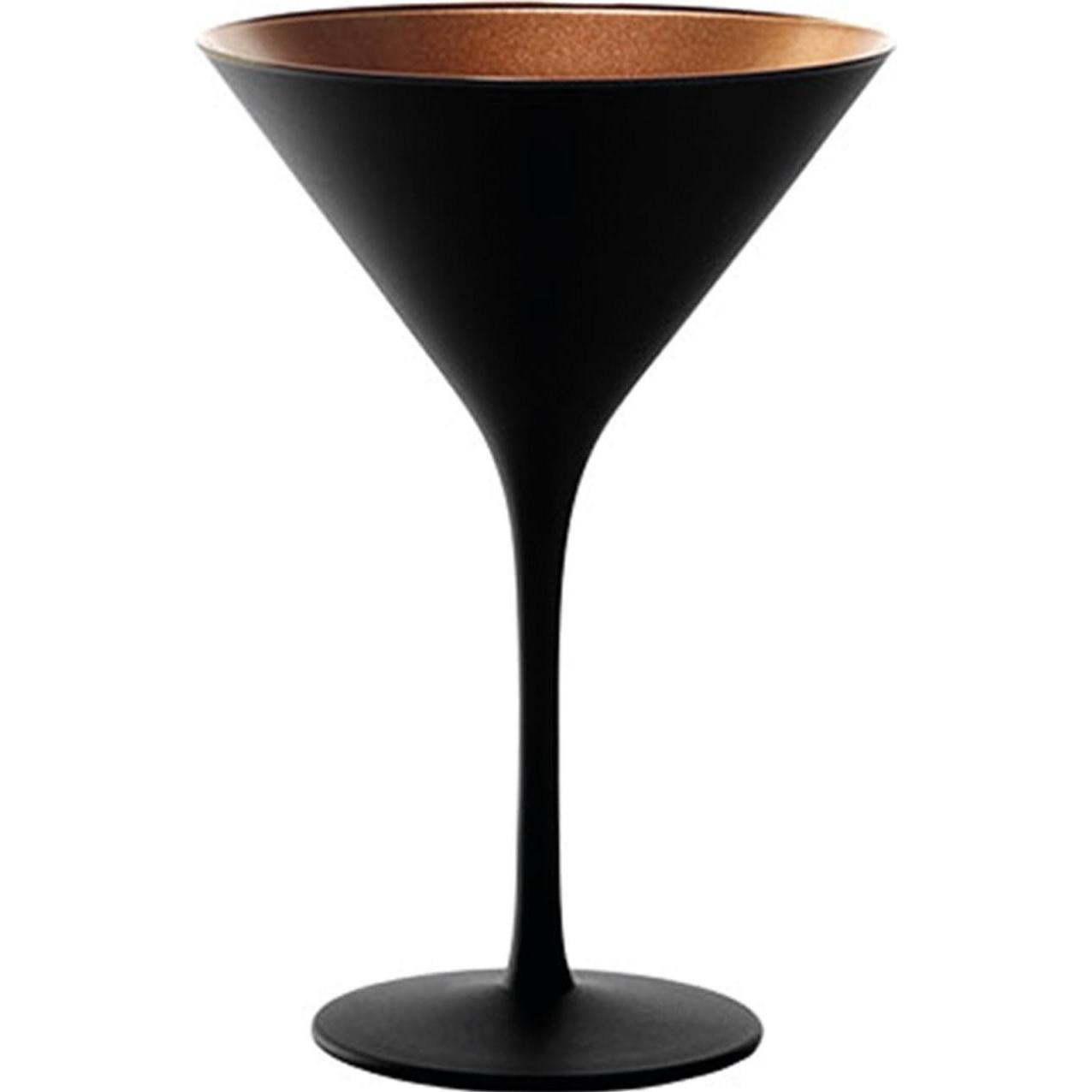 Stölzle Olympic Cocktailschale, Cocktailgläser, Schwarz, Bronze