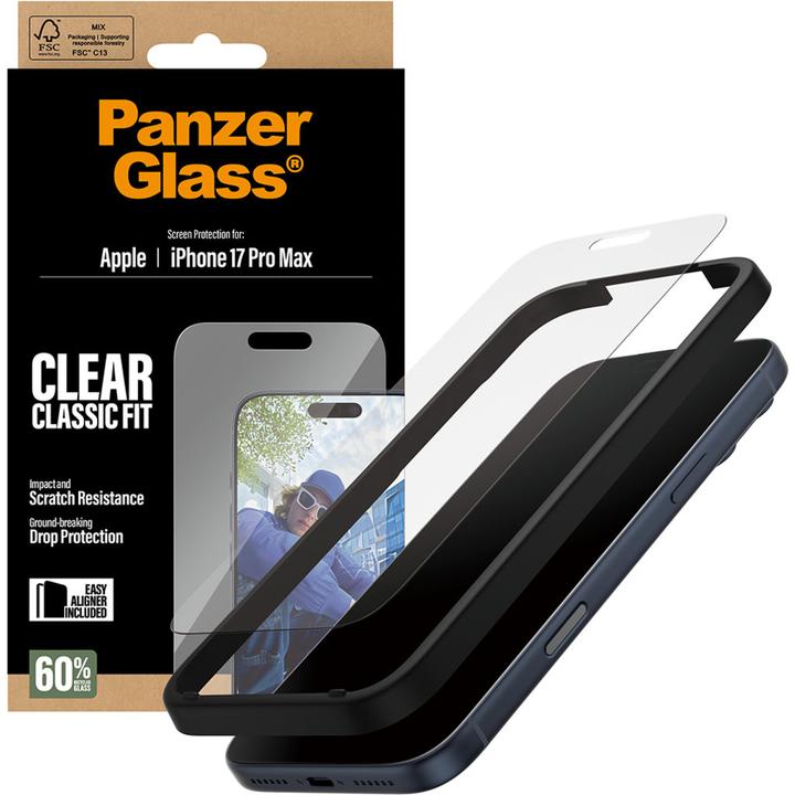 Produktbild PanzerGlass Classic Fit (1 Stück, Apple iPhone 17 Pro Max)