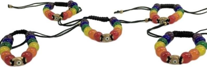Immagine prodotto Bracciale Con Occhio Turco E Bandiera Lgbt