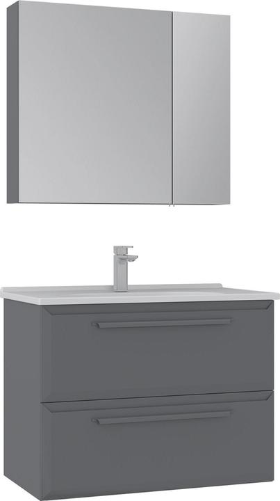 Produktbild Homitis Nuvola 80 v2 Bathroom Cabinet With Sink & Mirror Set (2 Pieces)