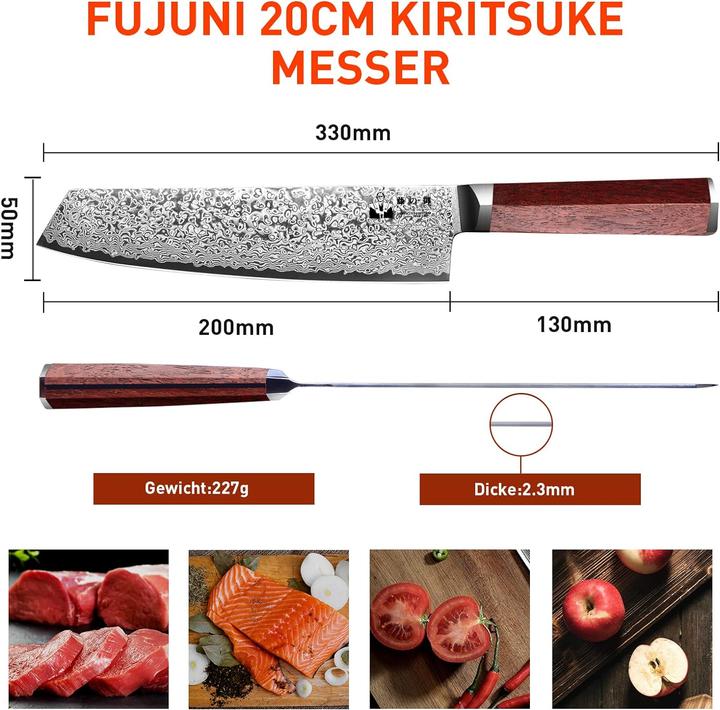 Produktbild Fujini Tea Kiritsuke Messer (20 cm)
