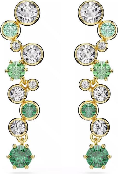 Produktbild Swarovski Constella Drop Ohrhänger Verschiedene Schliffe Grün Goldlegierungsschicht (Swarovski Metall)