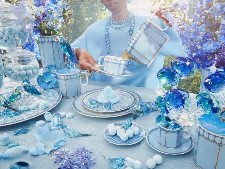 Actual product image Rosenthal Signum place mat 33 cm Azure (1 x, 33.10 cm)