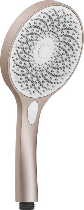 Produktbild Schütte Duschkopf Bad CAPRI Handbrause Rosé matt Weiss Wassersparende Dichtung 60995 (3 Strahlarten, 16 l/min)