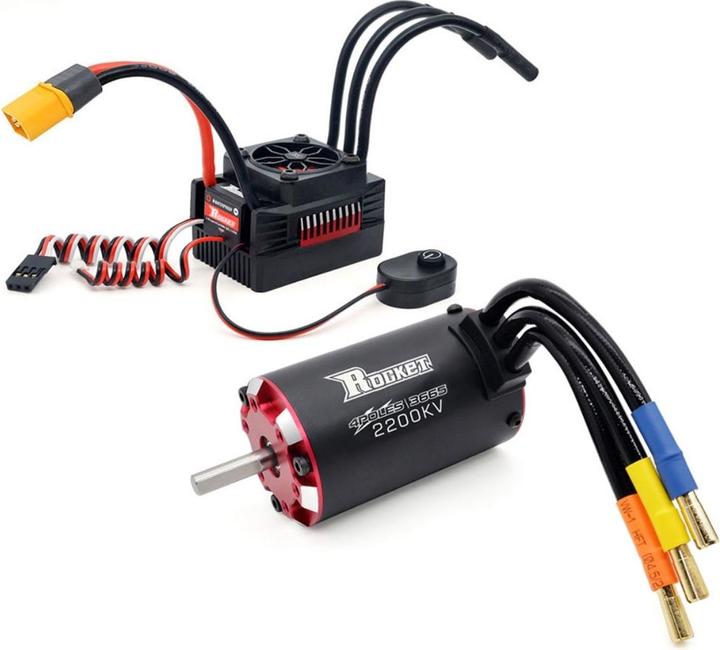 Produktbild Surpass Hobby Rocket V2 supersonic 3665 brushless motor 2200KV with 80A ESC combo