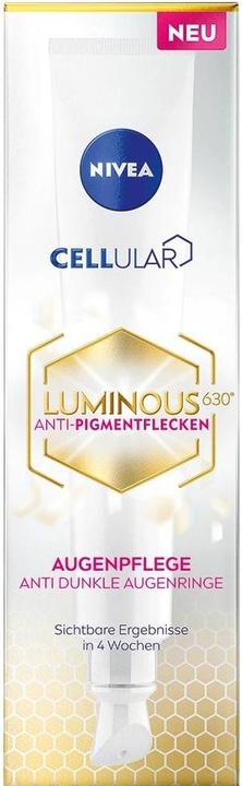 Produktbild NIVEA Luminous630 Anti-Dunkle Augenringe Augencreme (Augenpflege Crème, Tag + Nacht, 15 ml)