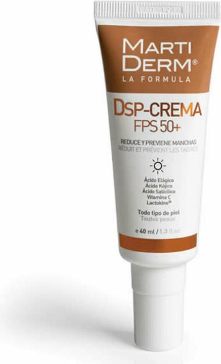Actual product image Martiderm Pigment Zero DSP Cream SPF50+ (Suntan cream, SPF 50, 40 ml)