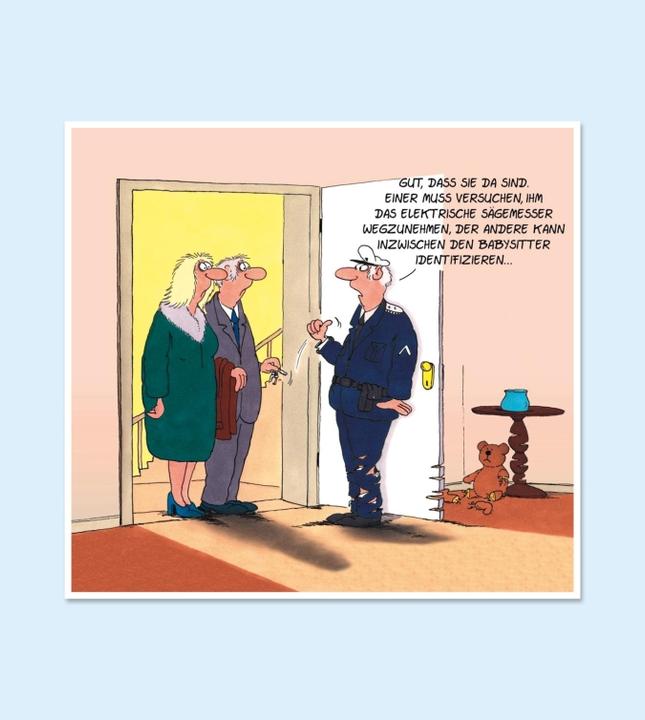 Actual product image Uli Stein Cartoon-Geschenke: Aufmachen, Polizei! (German, Uli Stone, 2022)